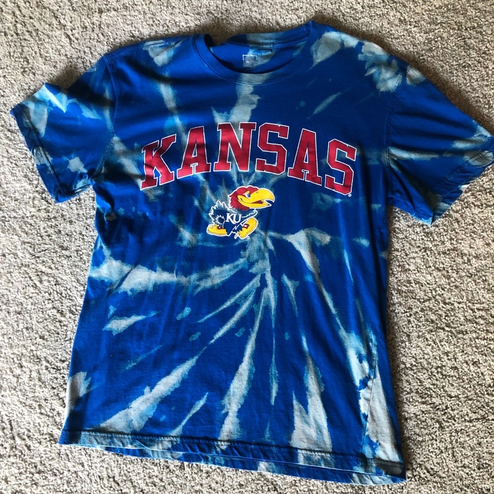 Kansas Jayhawks Bleached T Shirt